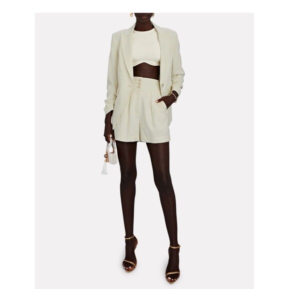 NWOT Veronica Beard Hollis Dickey Size 12 Single-Breasted Blazer in Off White